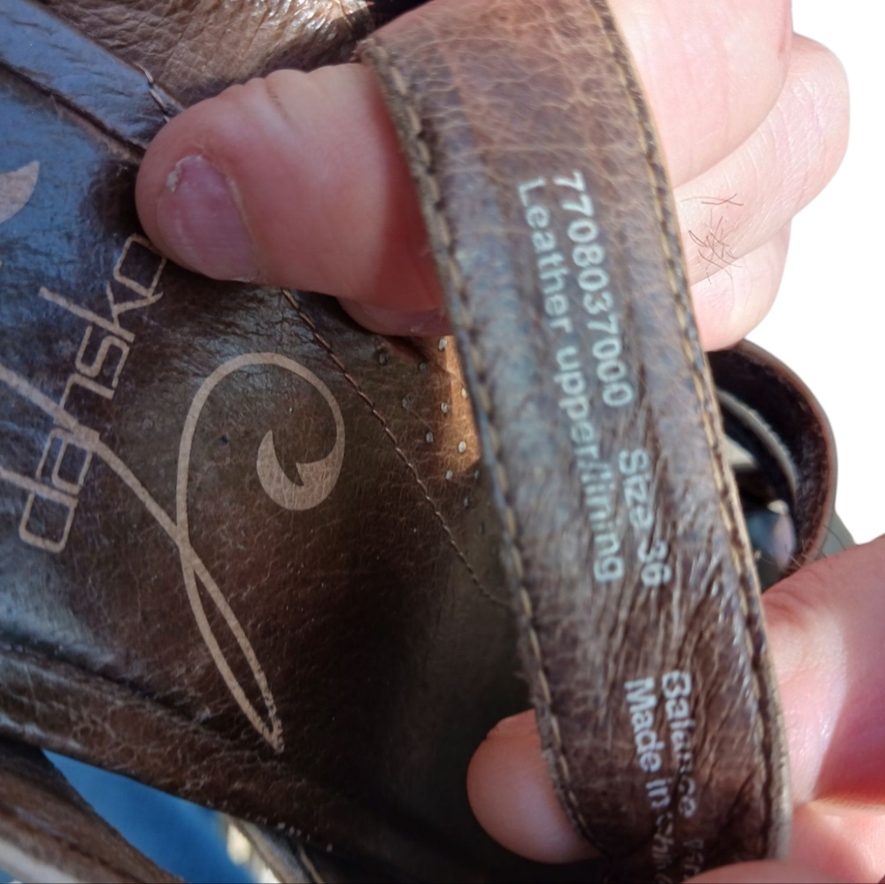 Dansko NIGELLA Tan Sandals with Contoured Footbed - Picture 5 of 5